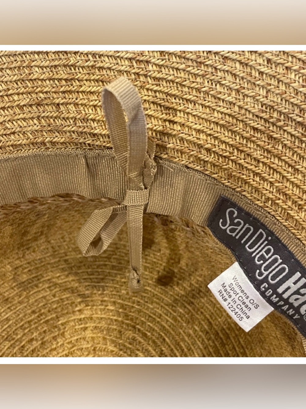 Straw Bucket Sun Hat - San Diego Hat Co.
Adjustable Hat Color:
Toast. - Picture 5 of 13